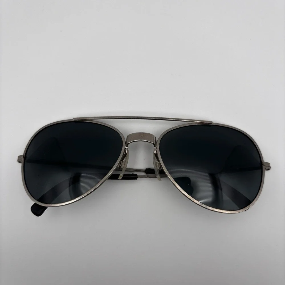 Vintage Cool-Ray Polaroid Aviator‎ Sunglasses Metal Frame Gray Lenses